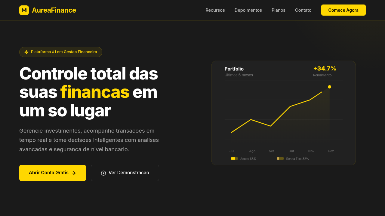 FinTech Plataforma Financeira