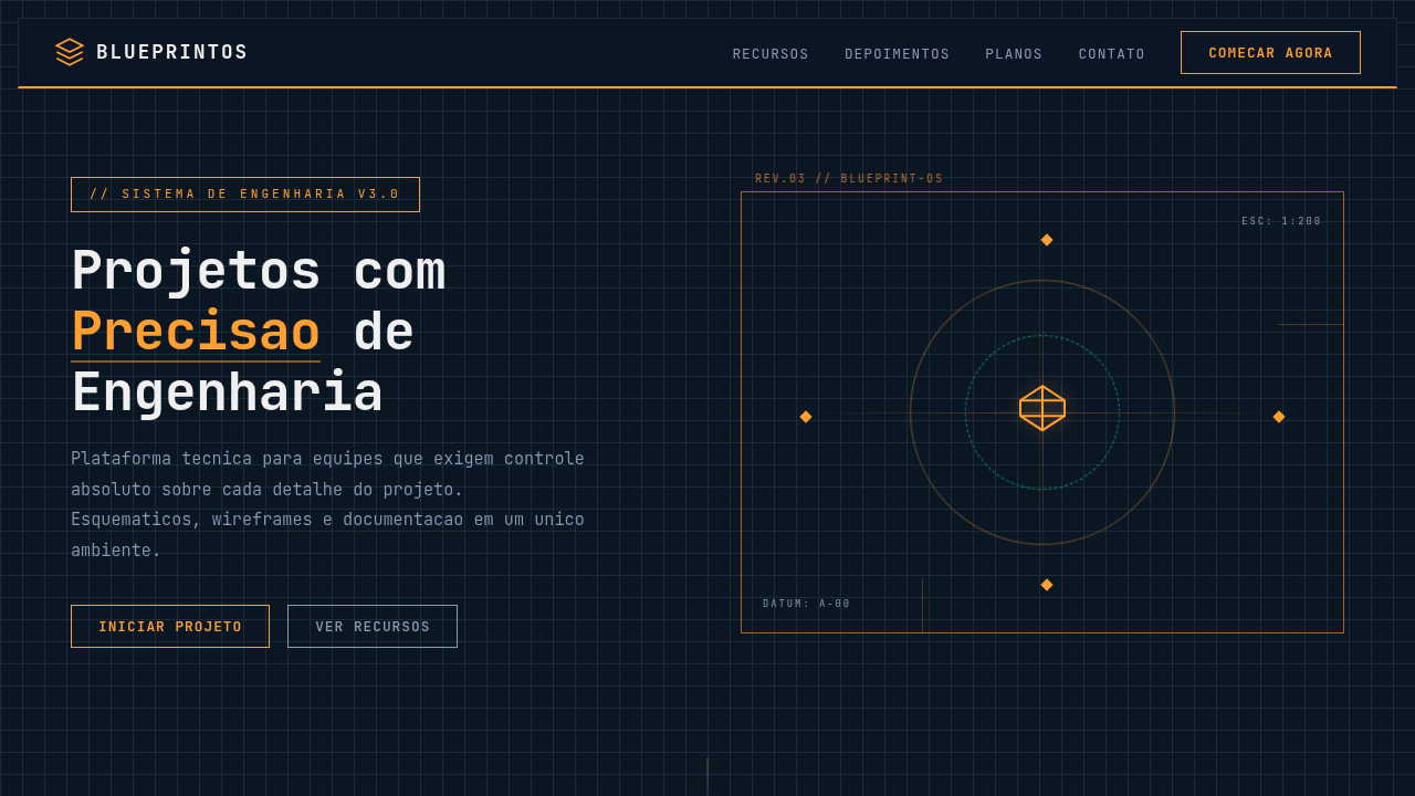 Engineering Blueprint Schematic