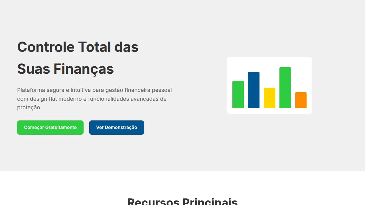Flat Design Financeiro Seguro