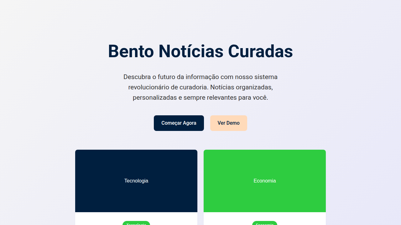 Bento Notícias Curadas