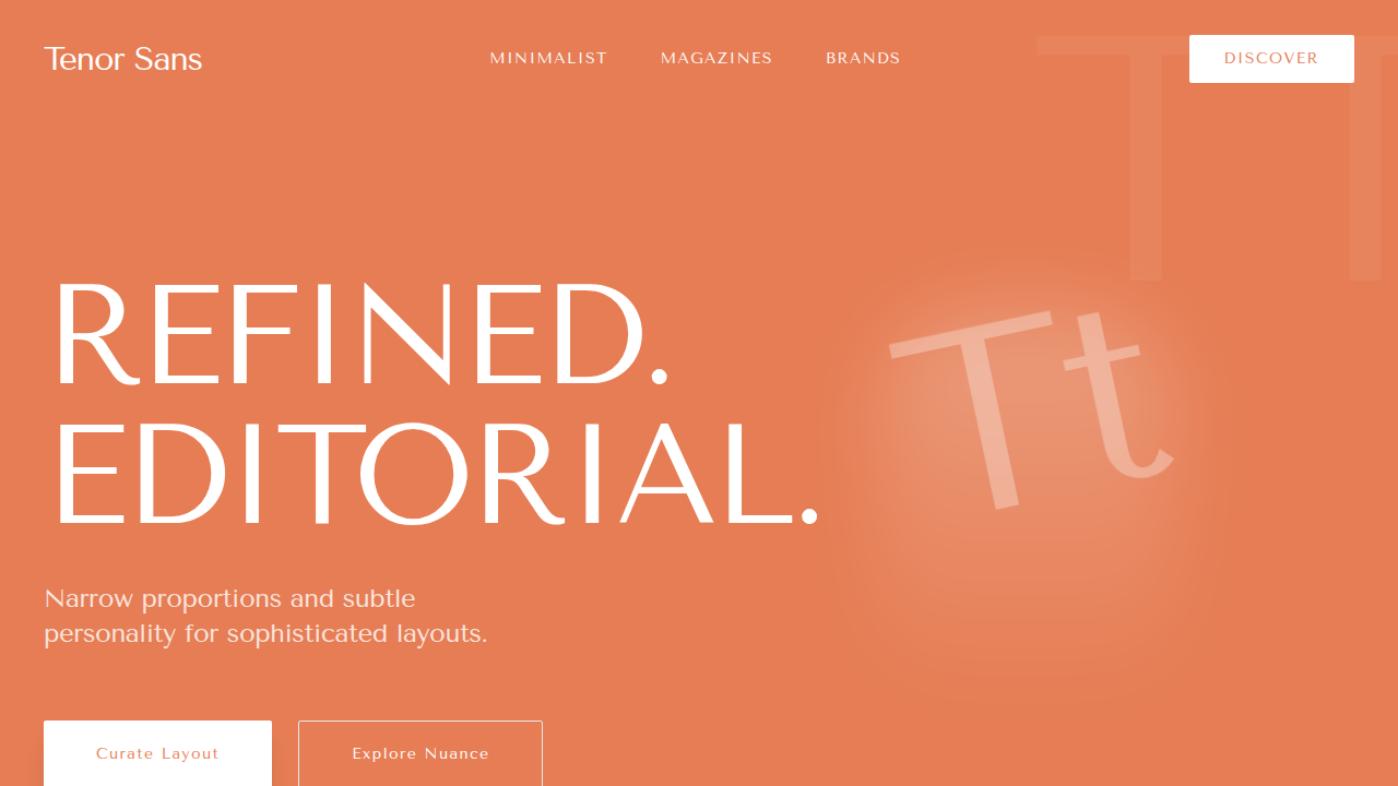 Tenor Sans Typography