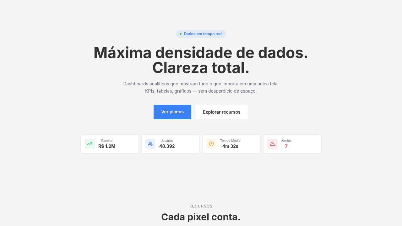 Data-Dense Dashboard